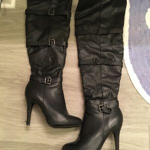 Black High Heel Boots